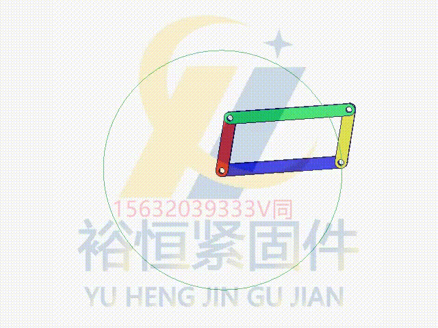 圖011 從動(dòng)曲柄上A點(diǎn)的軌跡.gif